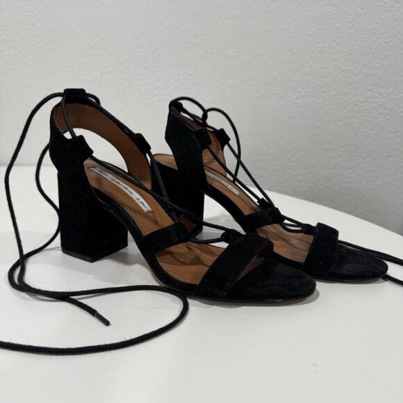 & OTHER STORIES  Lace-Up Sandals Block Heel Open Toe 37 (6.5)‎ - Picture 4 of 9